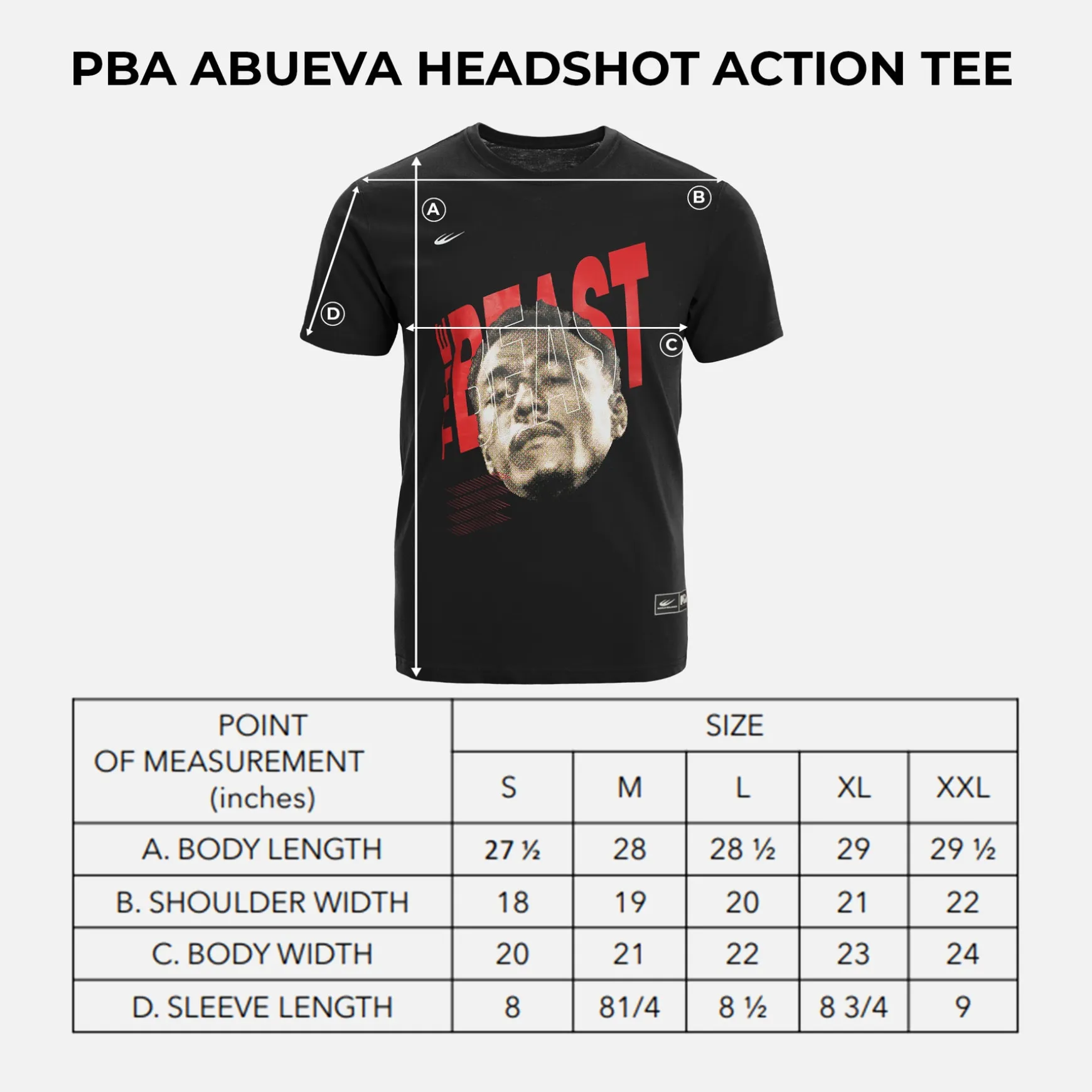 PBA ABUEVA HEADSHOT TEE