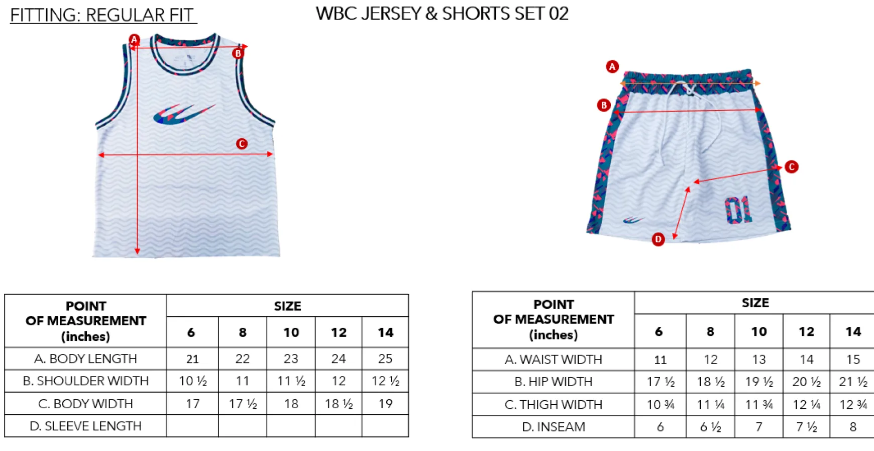WBC JERSEY & SHORTS SET 02