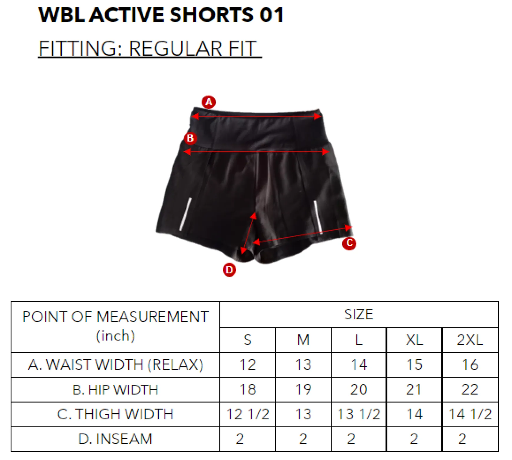 WBL ACTIVE SHORTS 01
