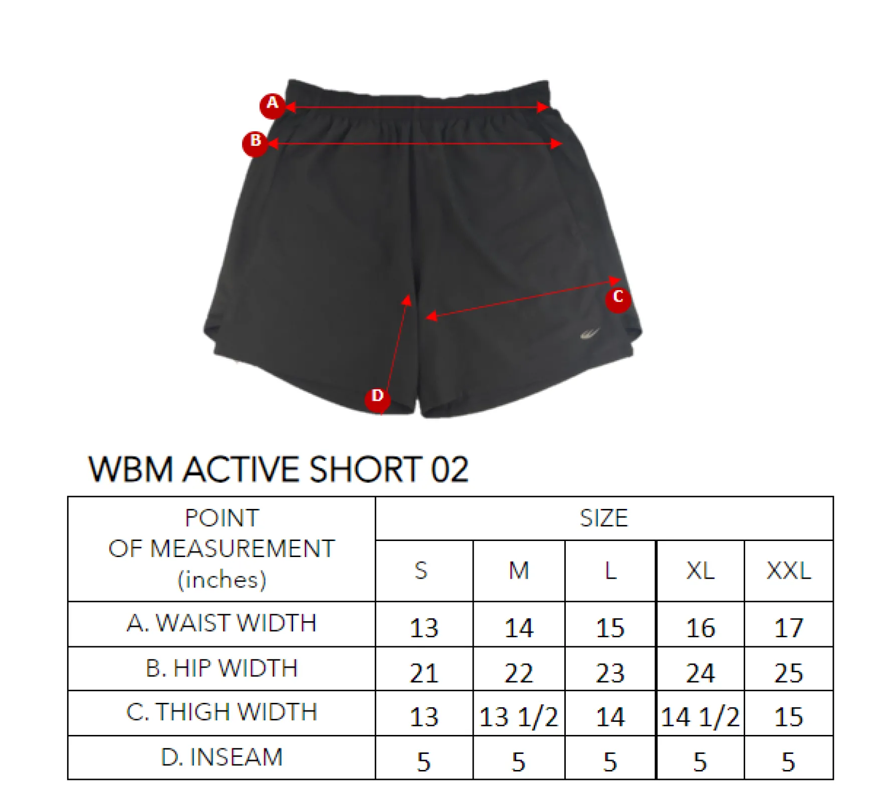 WBM ACTIVE SHORT 02