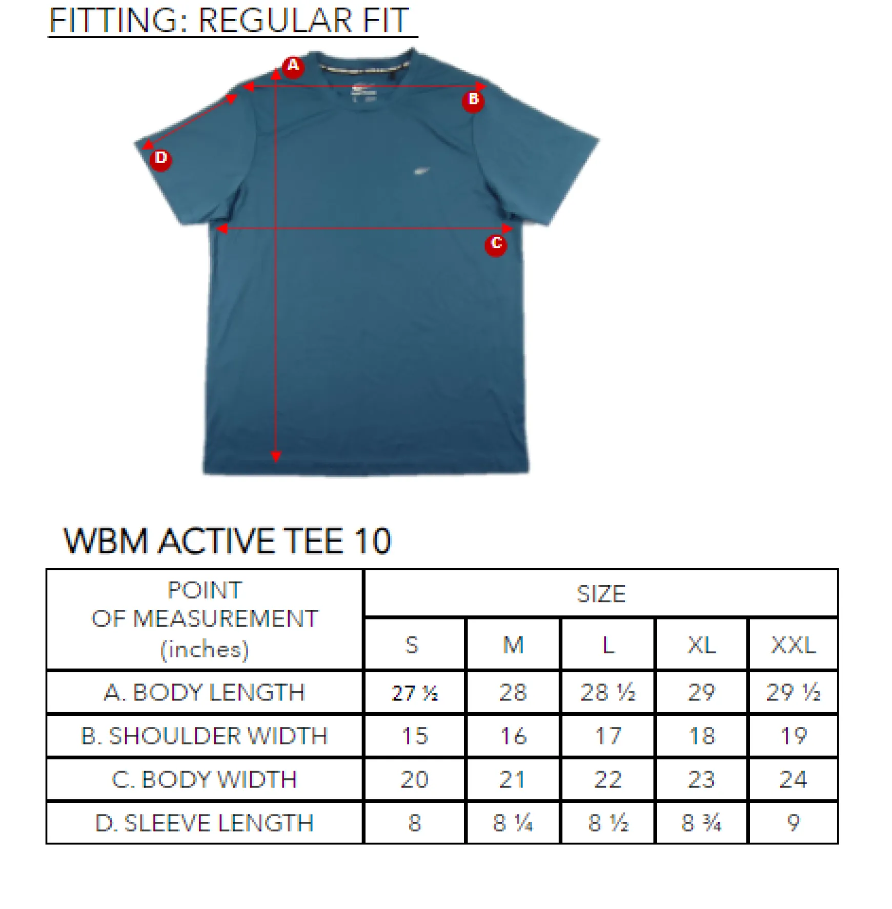 WBM ACTIVE TEE 10