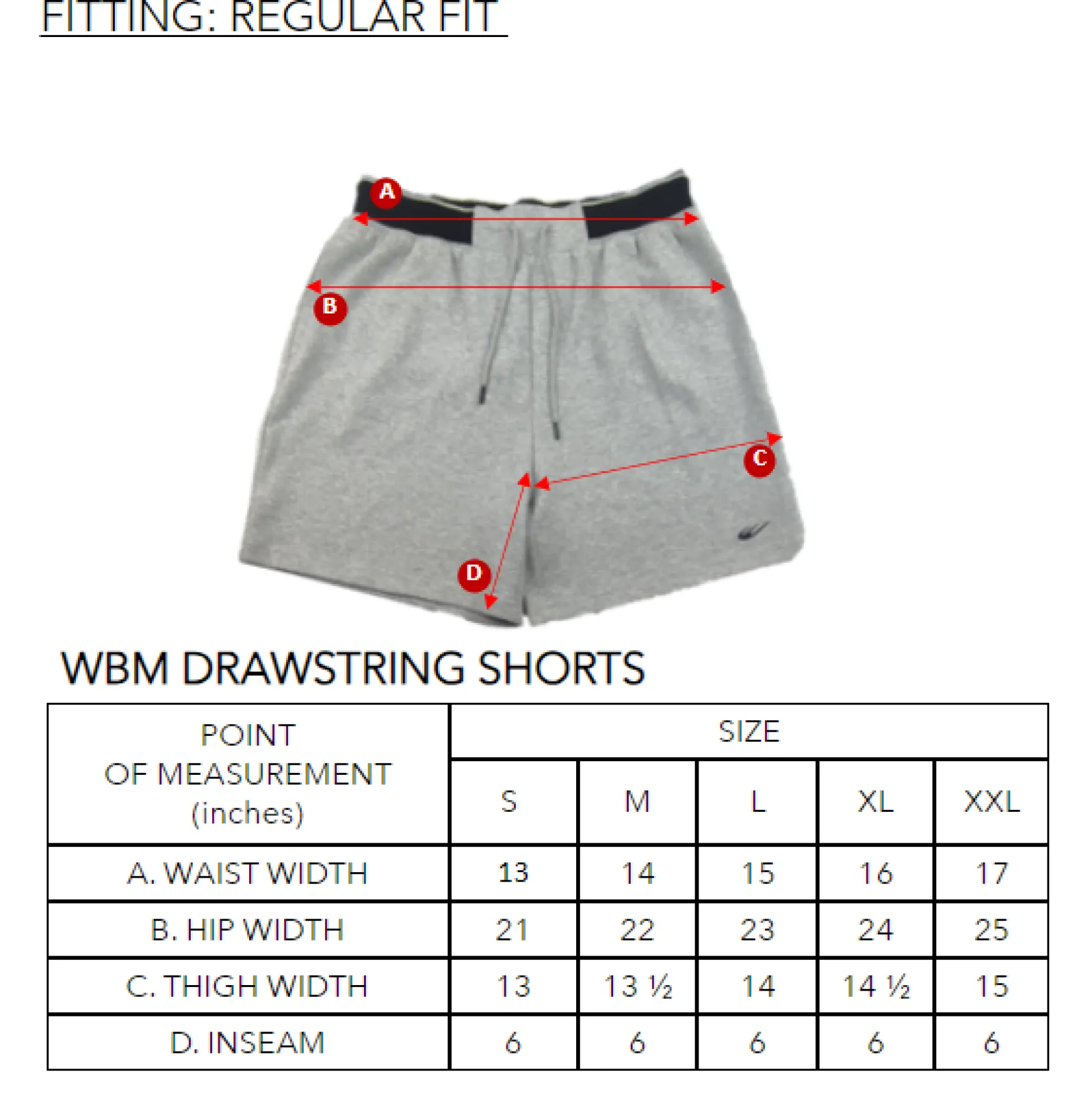 WBM DRAWSTRING SHORTS