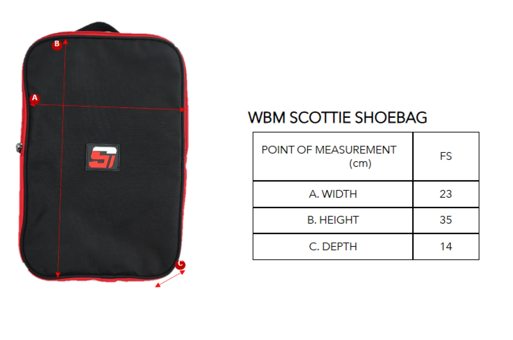 WBM SCOTTIE SHOEBAG