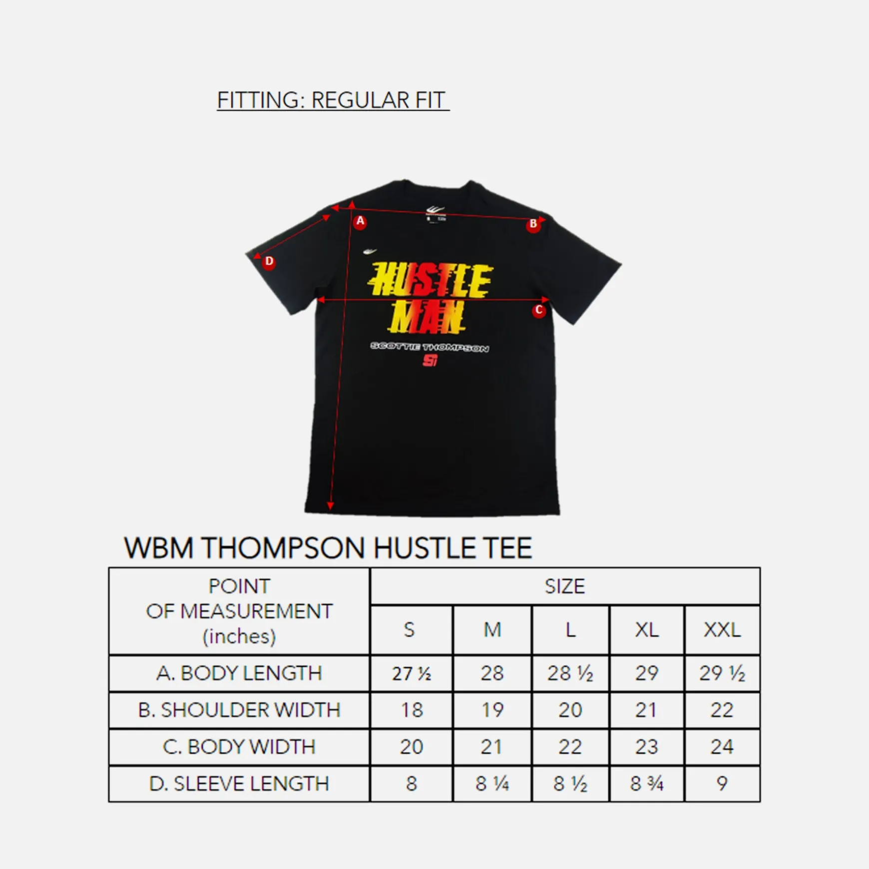 WBM THOMPSON HUSTLE TEE